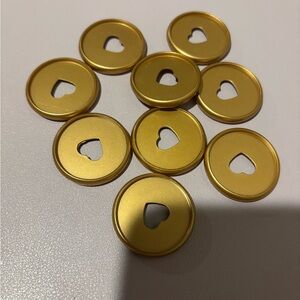 Happy Planner Gold Heart Discs